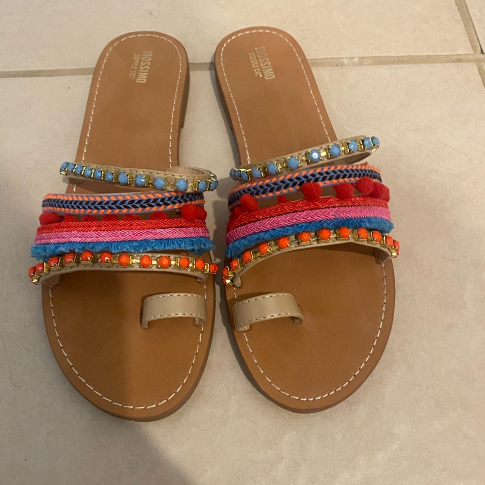 Colorful Embellished Sandals